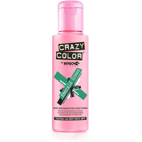 Crazy Color Semi Permanent Hair Colour Cream Emerald Green