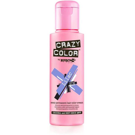 Crazy Color Semi Permanent Hair Colour Cream Lilac