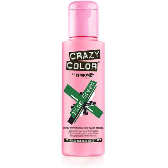 Crazy Color Semi Permanent Hair Colour Cream Pine Green