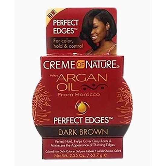 Creme Of Nature Argan Oil Perfect Edges Dark Brown Gel 63.7 g
