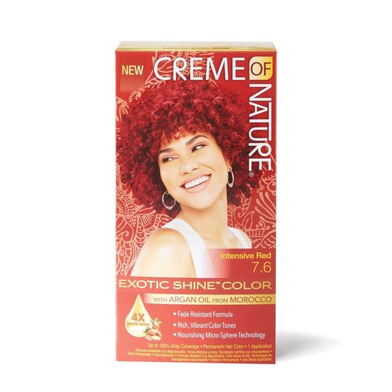 Creme Of Nature Exotic Shine Permanent Hair Colour Intensive Red,7.6