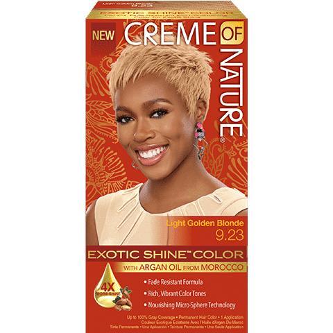 Creme Of Nature Exotic Shine Permanent Hair Colour Light Golden Blonde,9.23