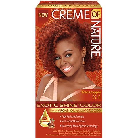 Creme Of Nature Exotic Shine Permanent Hair Colour Red Copper,6.4