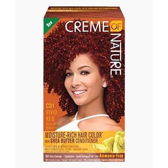 Creme Of Nature Moisture Rich Hair Colour With Shea Butter Conditioner C31 Vivid Red