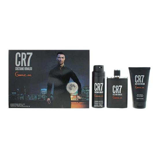Cristiano Ronaldo Cr7 Game On Eau De Toilette 100ml, Shower Gel 150ml + Body Spray 150ml Gift Set For Him 100ml