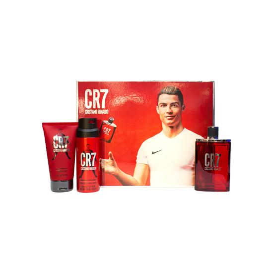 Cristiano Ronaldo CR7 Gift Set 100ml Eau De Toilette + 150ml Shower Gel + 150ml Body Spray