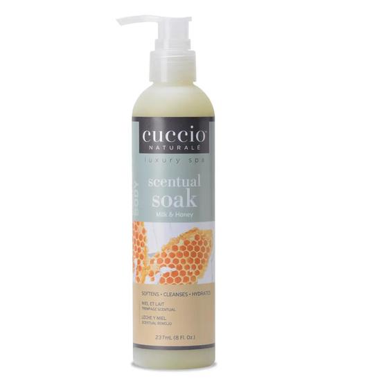 Cuccio 3 In 1 Scentual Wash & Soak Milk & Honey 237ml (8oz)