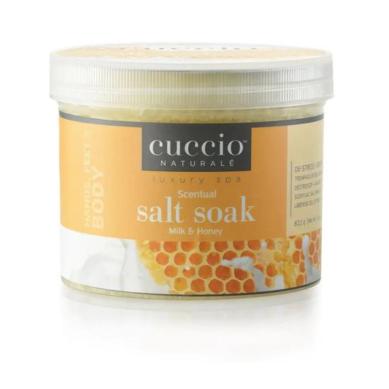 Cuccio Milk & Honey Scentual Salt Soaks 822g