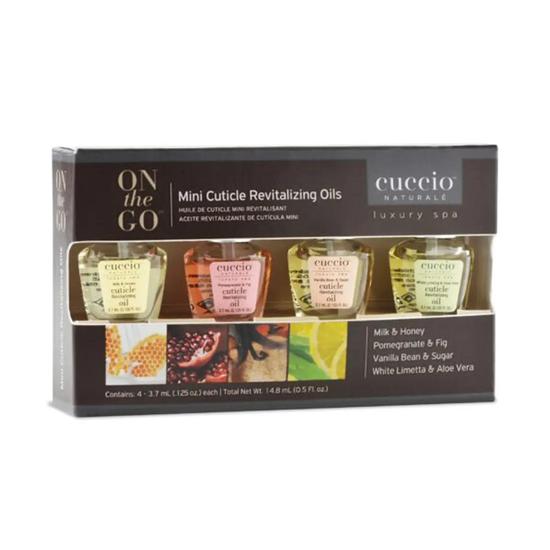 Cuccio On The Go Revitalising Nail & Cuticle Oil Complex 4 Pack