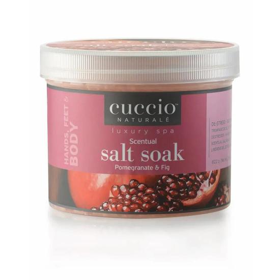 Cuccio Pomegranate & Fig Scentual Salt Soaks 822g