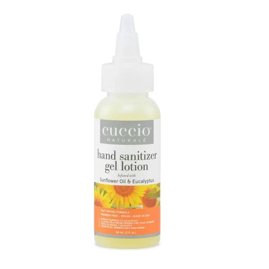 Cuccio Sunflower Oil & Eucalyptus Moisturising Hand Sanitizer Gel Lotion 56ml