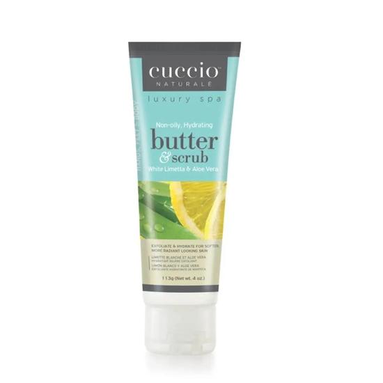 Cuccio White Limetta & Aloe Vera Butter Scrub Tube 113g