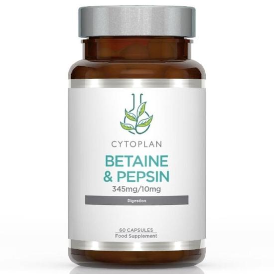 Cytoplan Betaine & Pepsin 345mg/10mg Capsules 60 Capsules