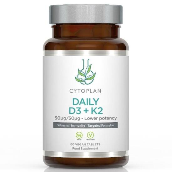 Cytoplan Daily D3 + K2 50ug/50ug Tablets 60 Tablets