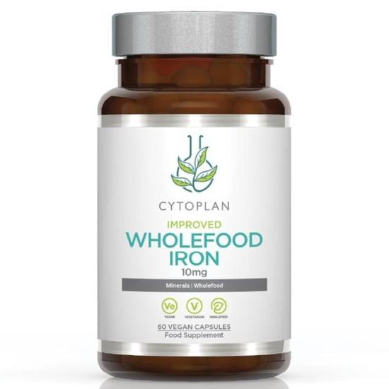 Cytoplan Iron Wholefood 10mg Elemental Capsules 60 Capsules