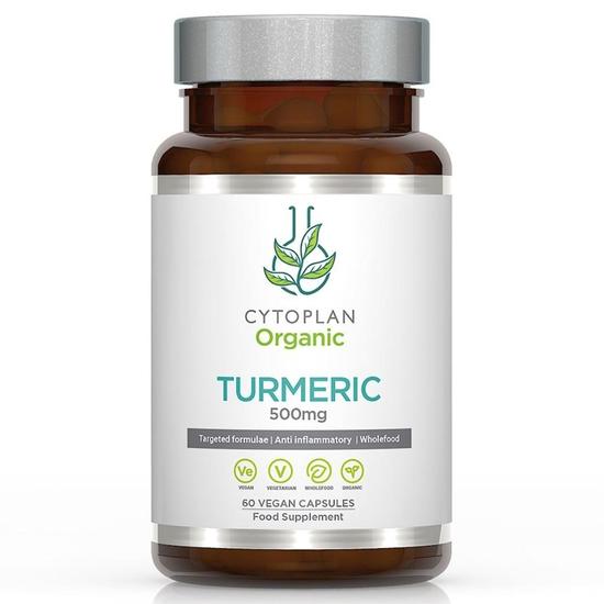 Cytoplan Organic Turmeric 500mg Capsules 60 Capsules