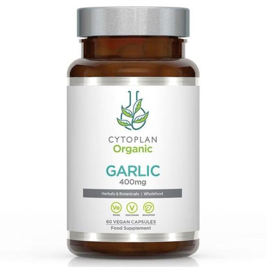 Cytoplan Organic Whole Garlic Powder 400mg Capsules 60 Capsules