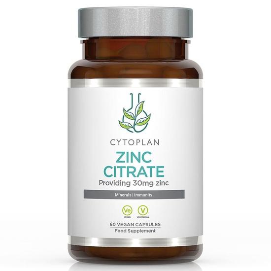 Cytoplan Zinc Citrate 30mg Zinc Capsules 60 Capsules
