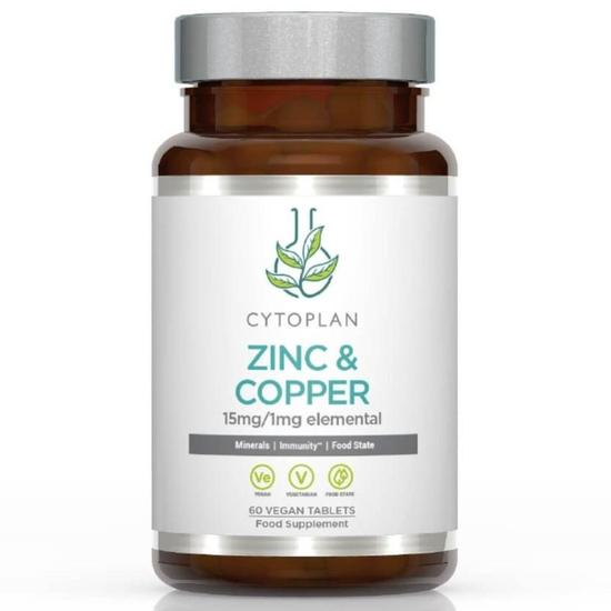 Cytoplan Zinc/Copper 15mg/1mg Tablets 60 Tablets
