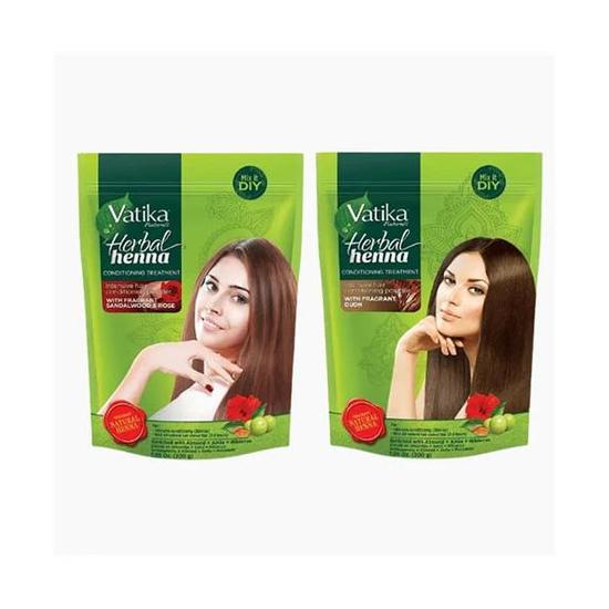 Dabur Vatika Naturals Herbal Henna Conditioning Treatment Buy 1 Get 1 Free / Sandalwood And Rose