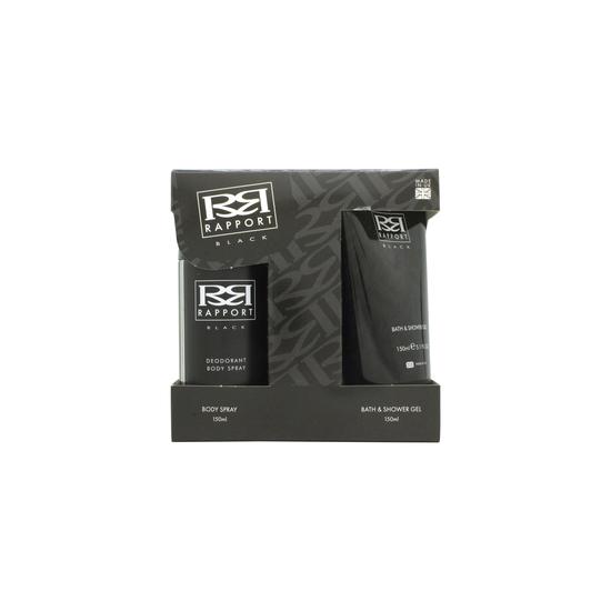 Dana Rapport Black Gift Set 150ml Shower Gel + 150ml Deodorant Body Spray