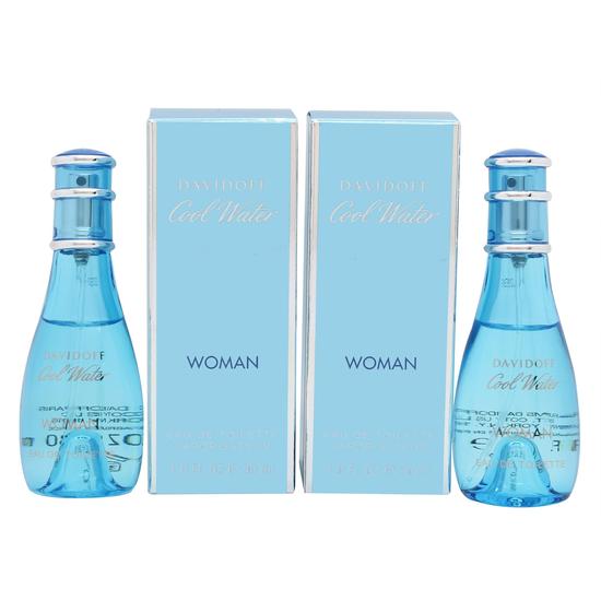 Davidoff Cool Water Woman Gift Set Eau De Toilette 2 x 30ml