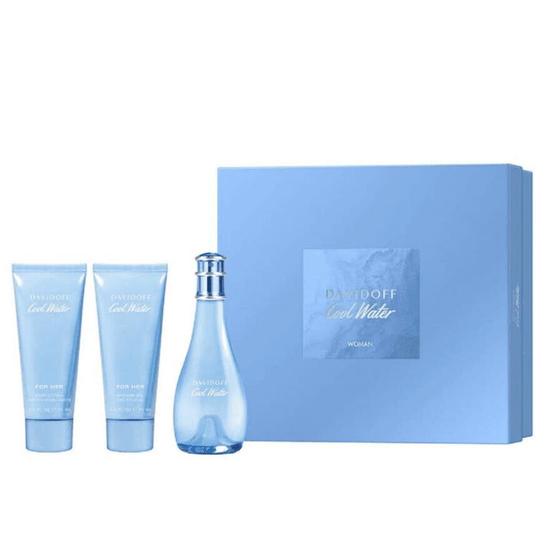 Davidoff Coolwater Women Set 50ml Eau De Toilette, 50ml Shower Gel + 50ml Body Lotion
