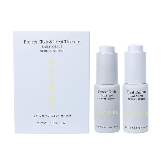 Decree AM & PM Mini Duo Serum Protect Elixir + Treat Tincture