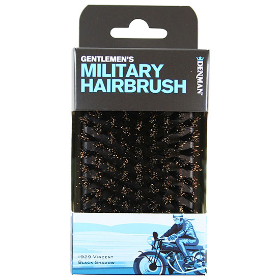 Denman Gentleman S Club Preium Military Natural Bristle Hair Brush