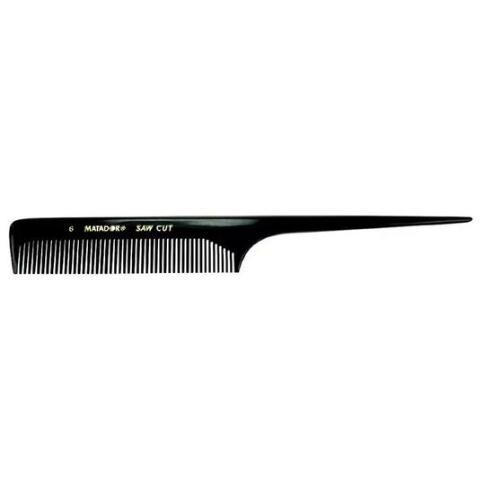 Denman Matador No.6 Tail Comb Black