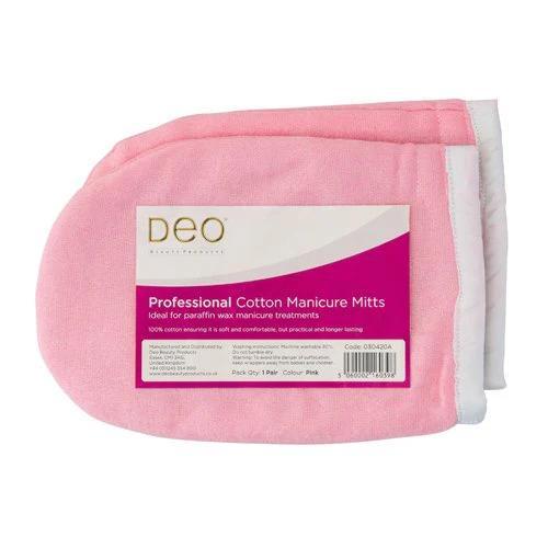 Deo Towelling Mitts Pink 2pk