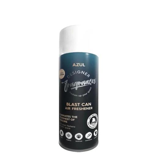 Designer Fragrances Blast Can Air Freshener & Sanitiser Azul