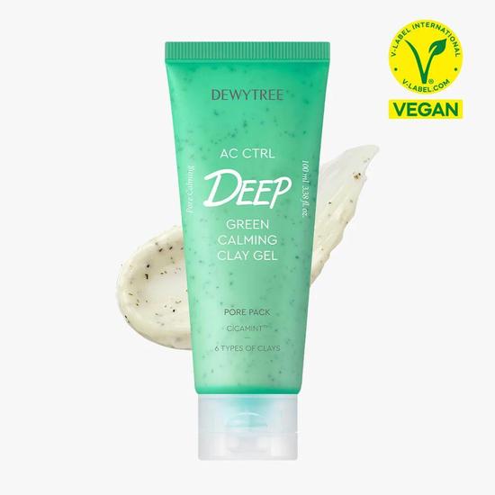 Dewytree Ac Ctrl Deep Green Calming Clay Gel Pore Pack 100ml