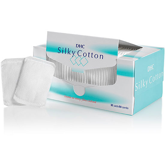 DHC Silky Cotton Cosmetic Pads 80 Pack