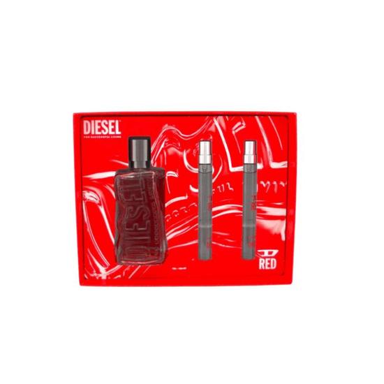 Diesel D Red 100ml Eau De Parfum & Eau De Parfum Gift Set 2x10ml