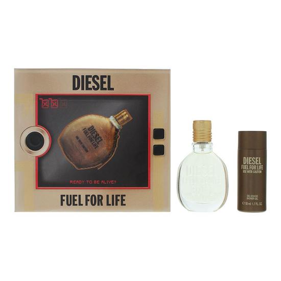 Diesel Fuel For Life Eau De Toilette 30ml + Shower Gel 75ml Gift Set For Him 30ml