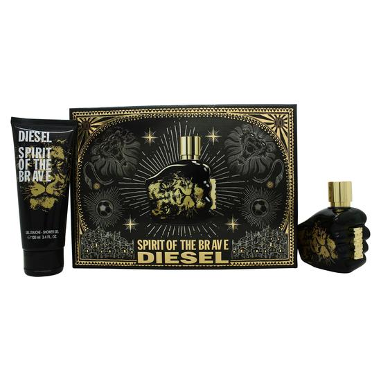 Diesel Spirit Of The Brave Gift Set 125ml Eau De Toilette + 100ml Shower Gel + 50ml Shower Gel