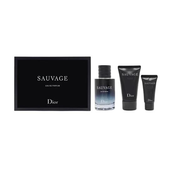 DIOR Sauvage 60ml Eau De Parfum Gift Set With 50ml Shower Gel & 20ml Moisturiser