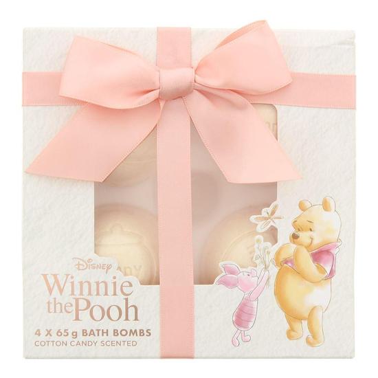 Disney Winnie The Pooh 4 x Cotton Candy Scented Bath Bomb 65g
