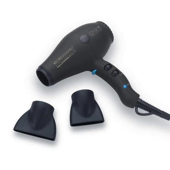 Diva Professional Styling Micro 5000 Pro Hair Dryer Black