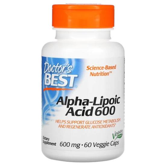 Doctor's Best Alpha Lipoic Acid 600mg Vegicaps 60 Vegicaps