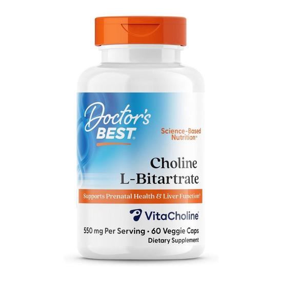Doctor's Best Choline L-Bitartrate 550mg Capsules 60 Capsules