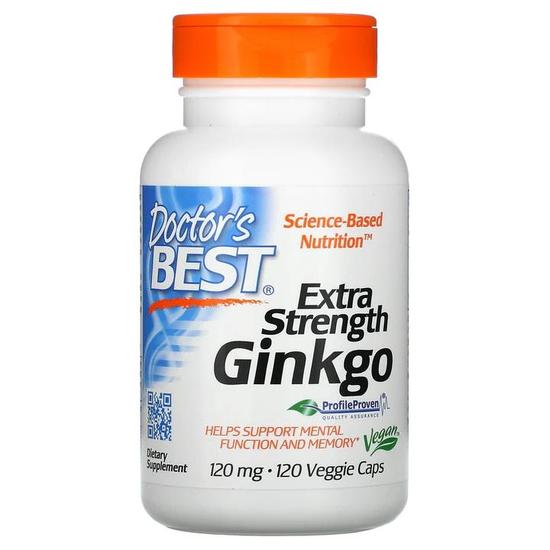 Doctor's Best Extra Strength Ginkgo 120mg Vegicaps 120 Vegicaps