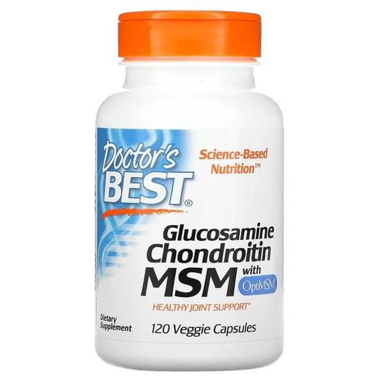 Doctor's Best Glucosamine Chondroitin MSM With OptiMSM Capsules 120 Capsules
