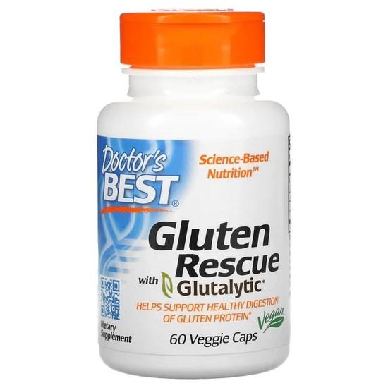 Doctor's Best Gluten Rescue With Glutalytic Vegicaps 60 Vegicaps