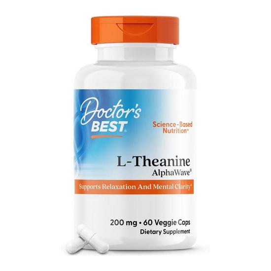 Doctor's Best L-Theanine AlphaWave Capsules 60 Capsules