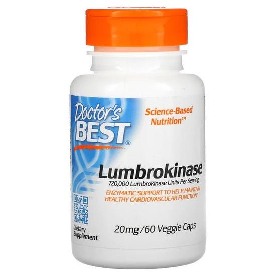 Doctor's Best Lumbrokinase 20mg Vegicaps 60 Vegicaps