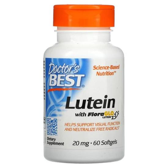 Doctor's Best Lutein With FloraGLO 20mg Softgels 60 Softgels