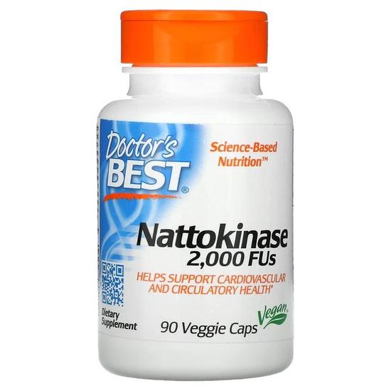 Doctor's Best Nattokinase 2000FUs Vegicaps 90 Vegicaps