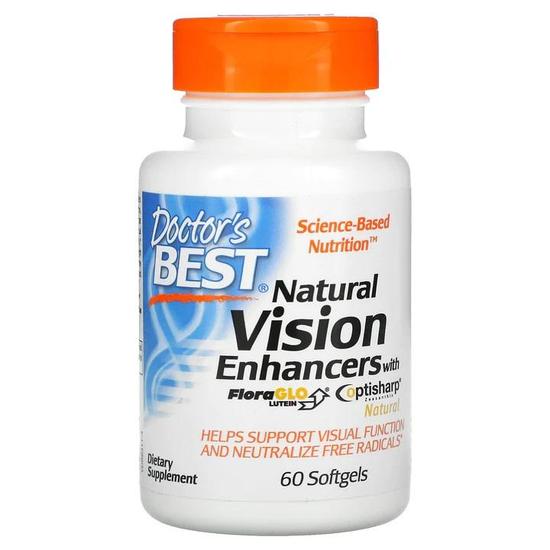 Doctor's Best Natural Vision Enhancers Softgels 60 Softgels